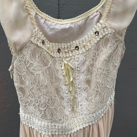 Beige Boho Fairy Dress (L *runs small) - Picture 8 of 8
